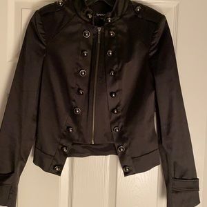 BEBE Black Polyester Jacket